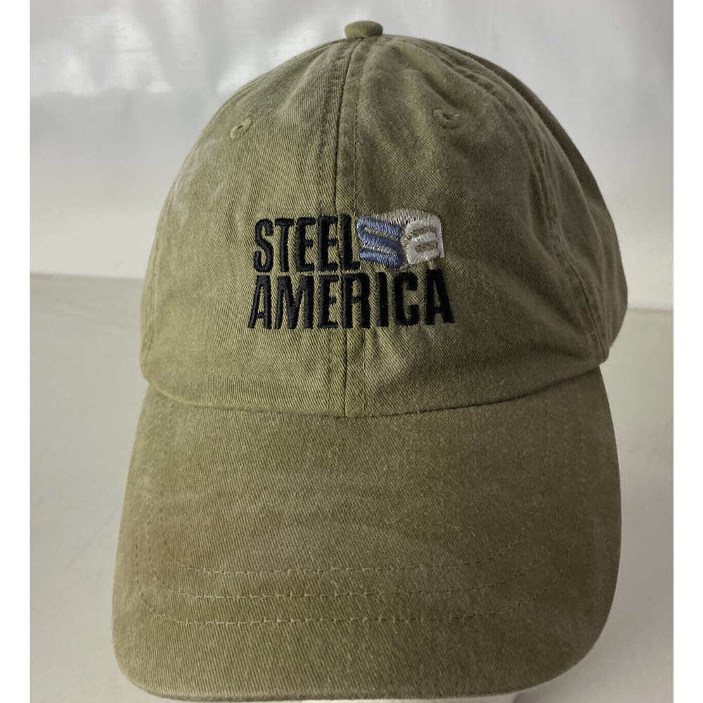 STEEL AMERICA Hat Cap Spellout Custom Fabrication Strapback